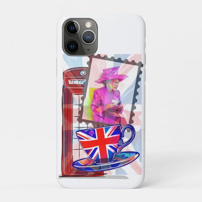 Queen Elizabeth - London Tourist Big Ben Case-Mate iPhone Hülle (Rückseite)
