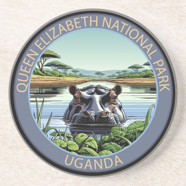Queen-Elizabeth-Nationalpark Uganda Getränkeuntersetzer (Vorne)