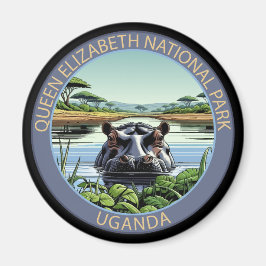 Queen-Elizabeth-Nationalpark Uganda Magnet