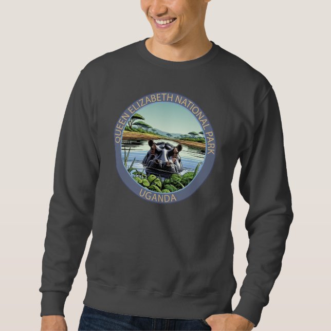 Queen-Elizabeth-Nationalpark Uganda Sweatshirt (Vorderseite)