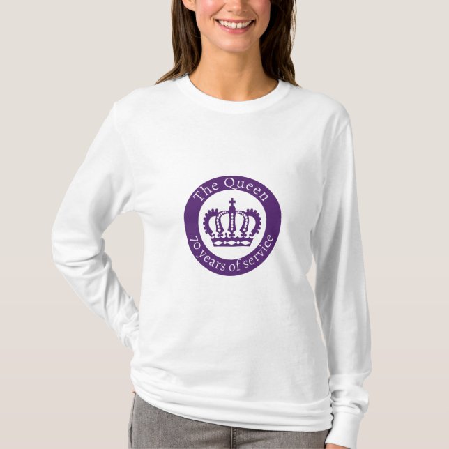 Queen Elizabeth Platinum Jubilee - The Queen T-Shirt (Vorderseite)
