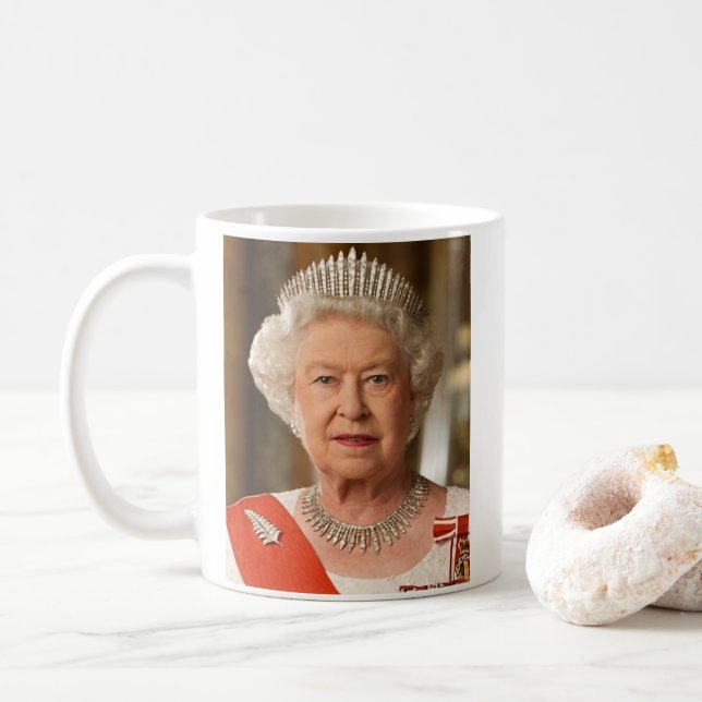 Queen Elizabeth Second Kaffeetasse (Mit Donut)