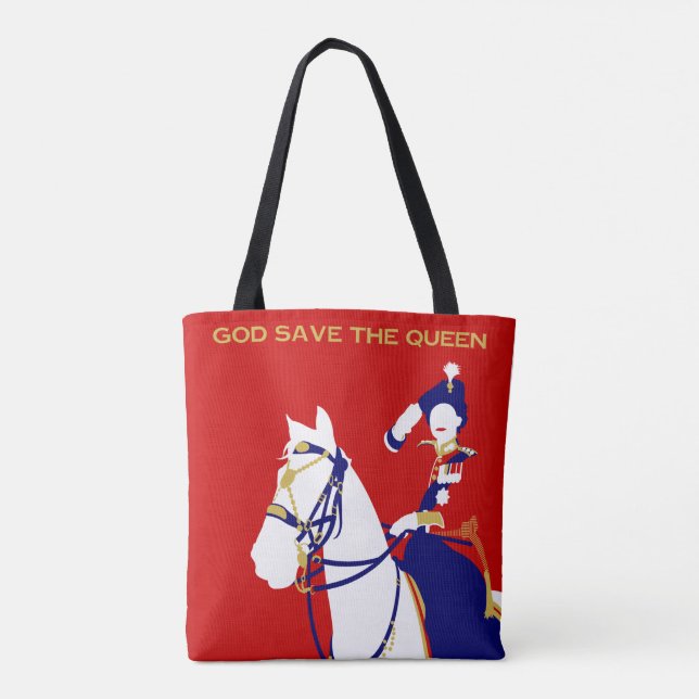 Queen Elizabeth Trooping the Color Tasche (Rückseite)