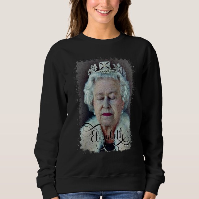 Queen Elizabeth's II British Crown Majesty Queen E Sweatshirt (Vorderseite)