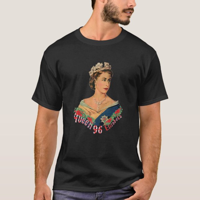 Queen Elizabeth's II British Crown Majesty Queen E T-Shirt (Vorderseite)