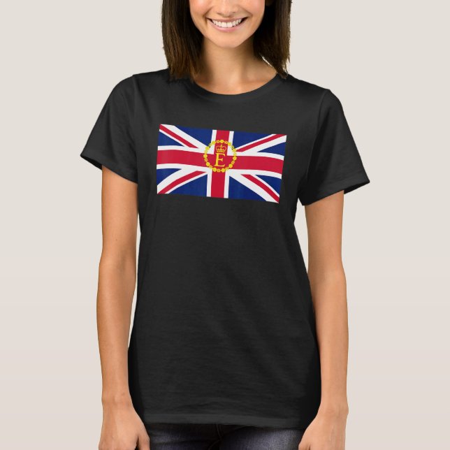 Queen Elizabeth's II British Crown Majesty Queen E T-Shirt (Vorderseite)