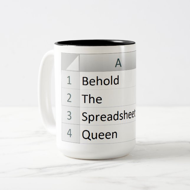 Queen, Excel Silver Zweifarbige Tasse (Vorderseite Links)