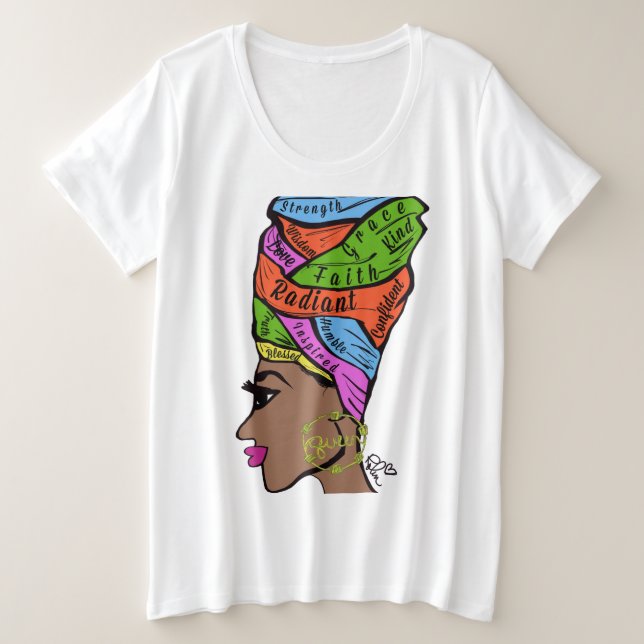 Queen Faith Wrap T - Shirt (Design vorne)