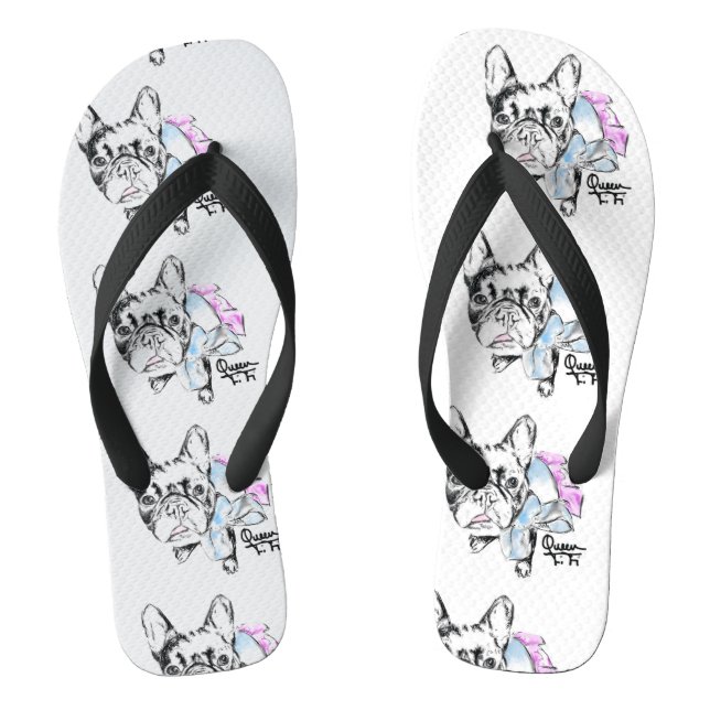 Queen Fi, French Bulldog Flip Flops (Fußbett)