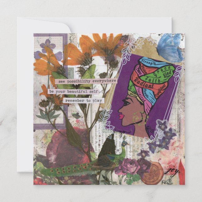 Queen Flat Grußkarte (Vorderseite)