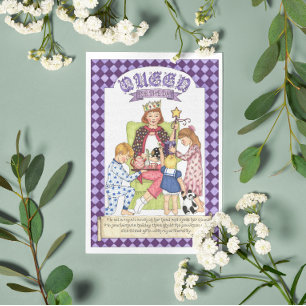 Queen for Day Inspirational Postcard Postkarte