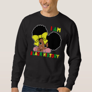 Queen Girls Ich bin die starke afrikanische schwar Sweatshirt
