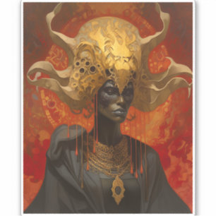 Queen Goddess Fantasy Art Aufkleber