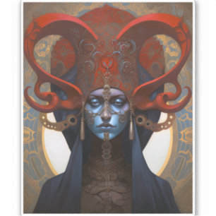 Queen Goddess Fantasy Art Aufkleber