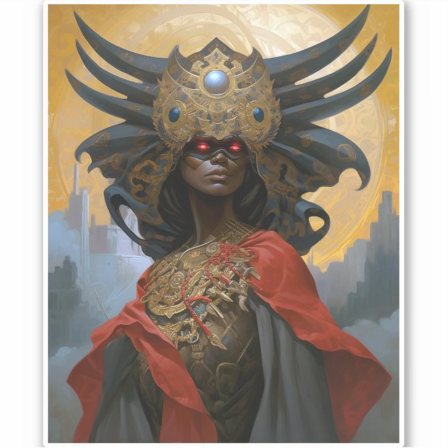 Queen Goddess Fantasy Art Aufkleber (Vorderseite)