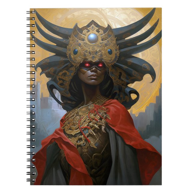 Queen Goddess Fantasy Art Notizblock (Vorderseite)