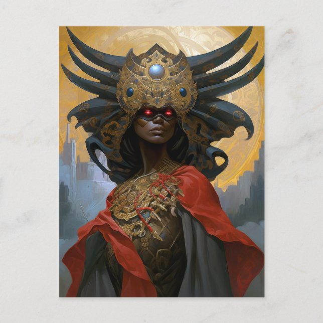 Queen Goddess Fantasy Art Postkarte (Vorderseite)