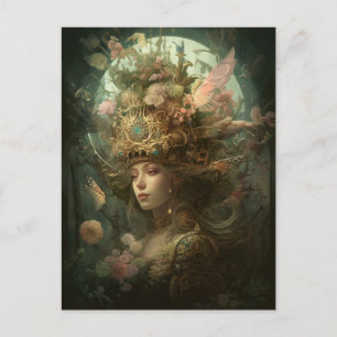 Queen Goddess Fantasy Postcard Postkarte