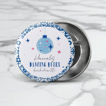 Queen greek Musical Disco Bacheloretto Button<br><div class="desc">Griechisch-mediterrane Bougainvillea-inspiriert Dancing Queen Brautparty Button-Taste bevorzugt</div>