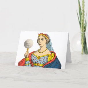 Queen Greeting Card Feiertagskarte