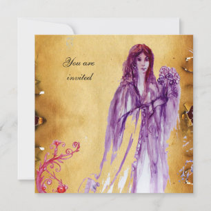 QUEEN GUINEVERE, braunes Pergament Einladung