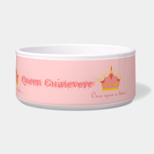 QUEEN GUINEVERE DOG BOWL - DISH - ENGLISH LADY NAPF
