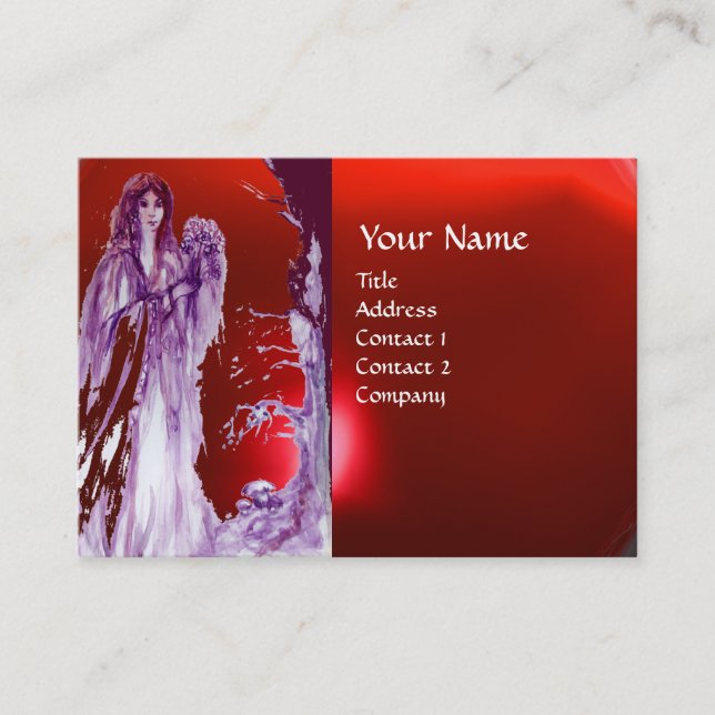 QUEEN GUINEVERE MONOGRAM VISITENKARTE (Vorderseite)