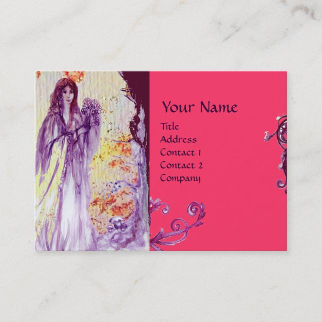 QUEEN GUINEVERE MONOGRAM VISITENKARTE (Vorderseite)