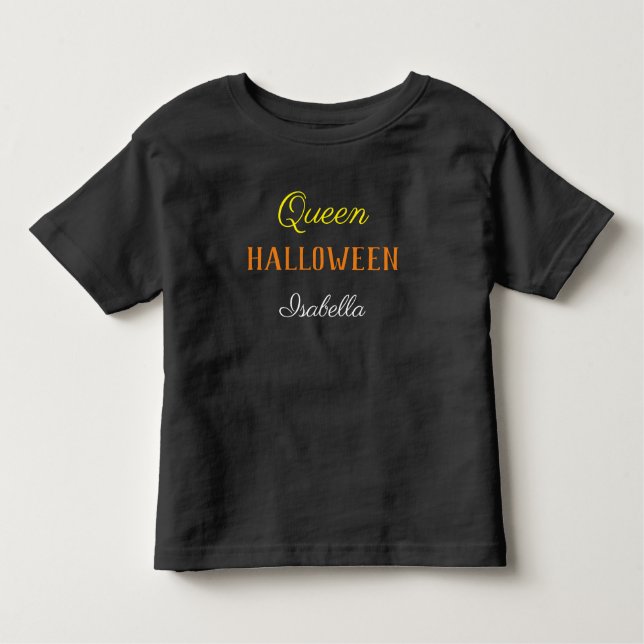 Queen Halloween Personalisiert Kleinkind T - Shirt (Vorderseite)