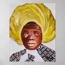 Queen Harriet Tubman 11x14 Weißes Poster