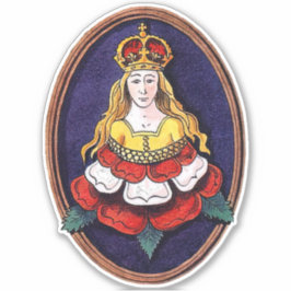 Queen Katherine Parr Royal Abzeichen Tudor Rose Aufkleber