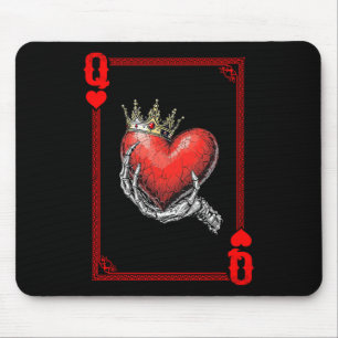 Queen King Of Hearts Spielkarten-Paar passend Mousepad