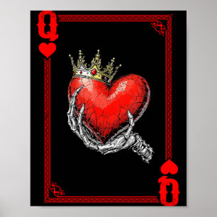 Queen King Of Hearts Spielkarten-Paar passend  Poster