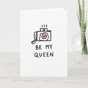 Queen Love Kamera Skizzenkarte Karte