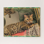 Queen Luna Bengalisch Cat als Art Déco Puzzle<br><div class="desc">Sie können in Liebe mit Königin Luna die atemberaubende Bengalische Katze fallen - sie starrt auf ihre bewundernswerte Zuhörerschaft - in einem passenden Art-Déco-Ambiente. Größe: Erhältlich als 16x20 und 520 Stück und kleiner. Diese Puzzles sind aus stabilem Karton auf Graupappe hergestellt und in lebendigen Vollfarben gedruckt. Verschenke gleich heute mit...</div>