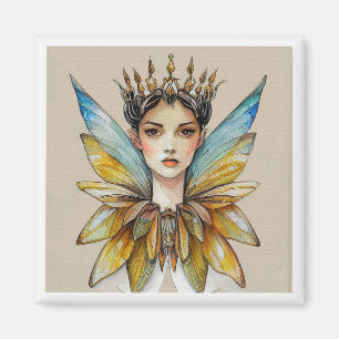 Queen Maeve - Fairy Watercolor Malerei Magnet