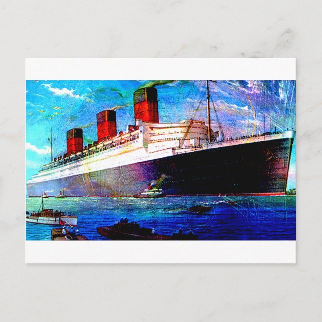 QUEEN MARY 2 POSTKARTE (Vorderseite)