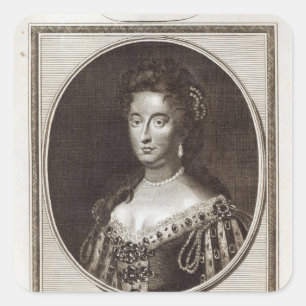 Queen Mary an Kensington-Palast Quadratischer Aufkleber