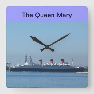 Queen Mary in Long Beach, Kalifornien Wanduhr
