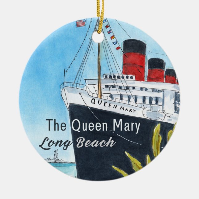 Queen Mary Long Beach Ornament (Vorne)