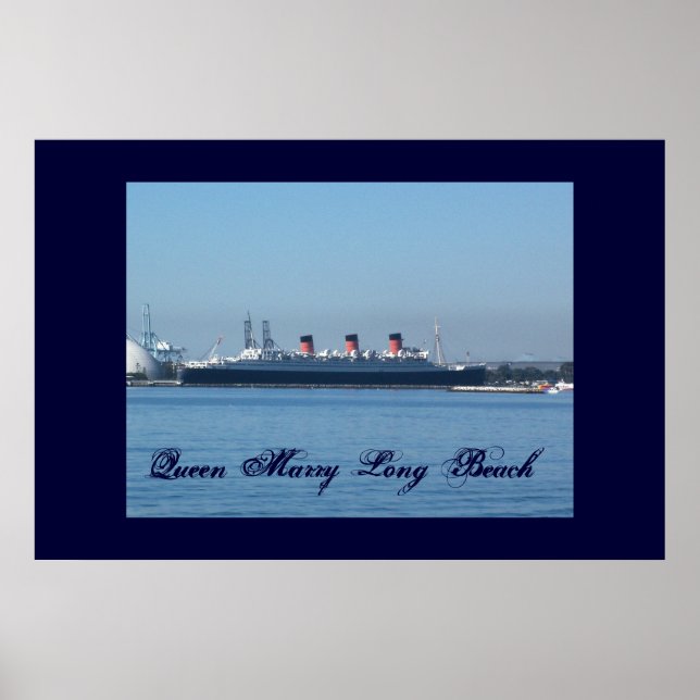 Queen Mary Long Beach Wall Poster (Vorne)