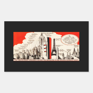 Queen Mary Vergleichstabelle Rechteckiger Aufkleber