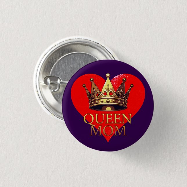 QUEEN MOM BUTTON (Vorne & Hinten)