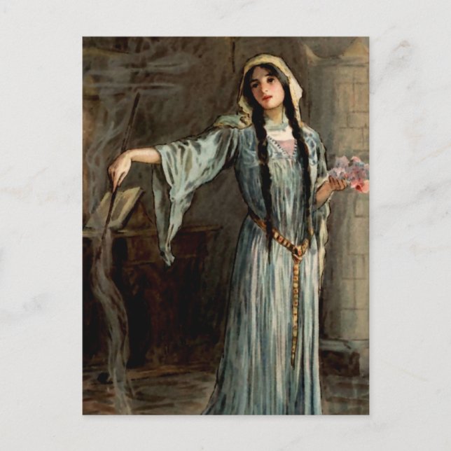 "Queen Morgan Le Fay" von WH Margetson Postkarte (Vorderseite)