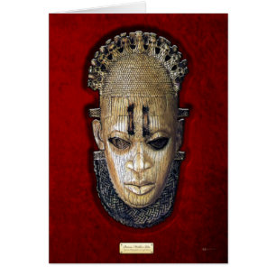 Queen Mother Idia - Elfenbein Edo Maske über Red V