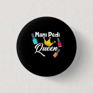 Queen Nail Artist Button