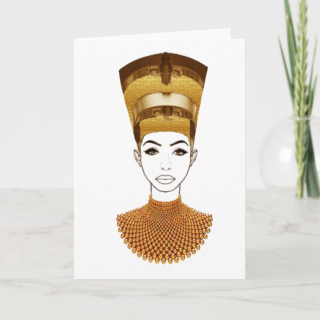 Queen Nefertiti Karte (Vorderseite)