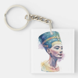 Queen Nefertiti Watercolor Acrylic Schlüsselanhäng Schlüsselanhänger