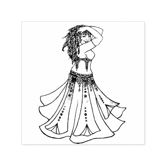 Queen of Beledi Belly Dancer Permastempel (Design)