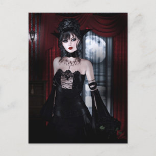 Queen of Eternity Vampire Gothic Girls Art Postkarte